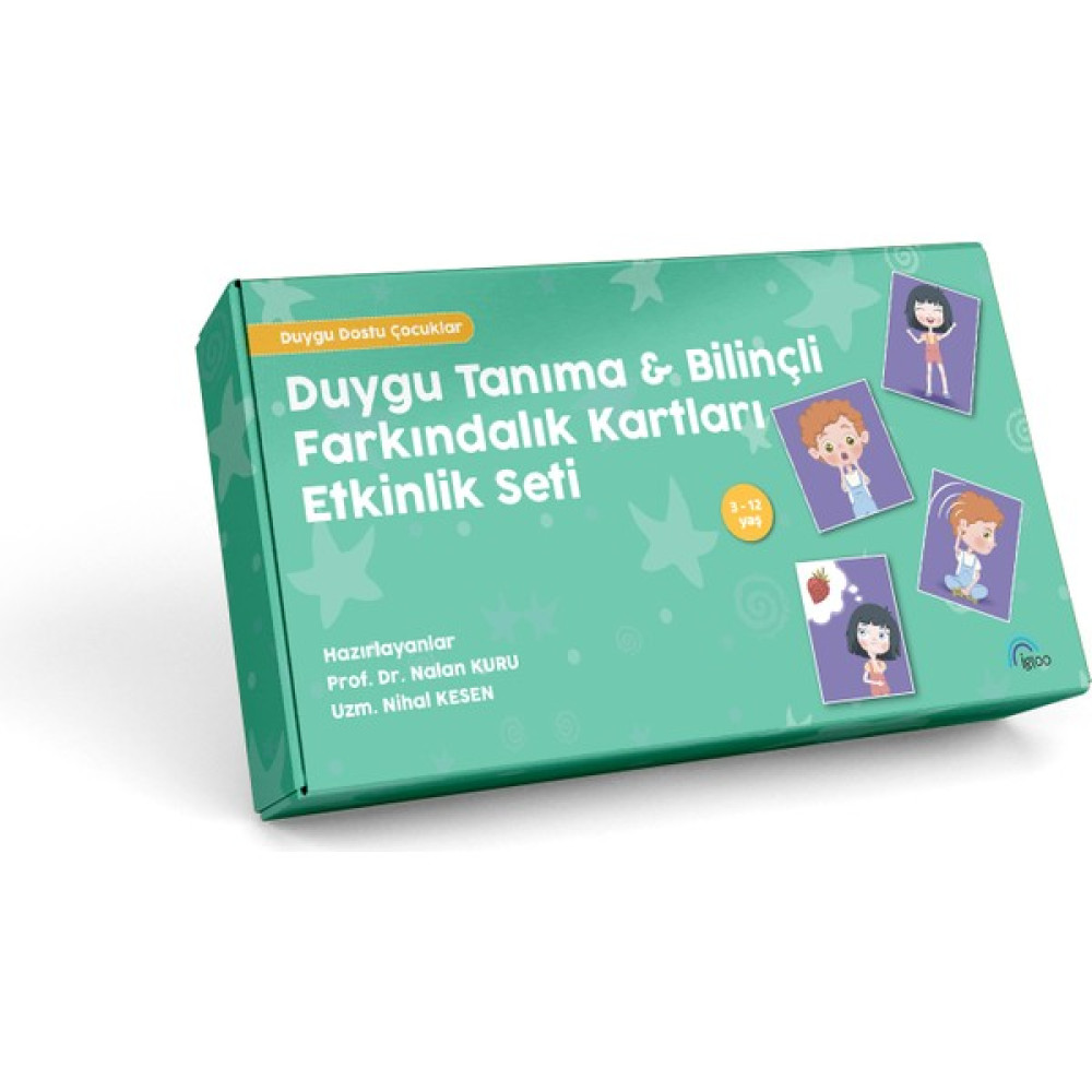 Duygu Tanıma - Bilinçli Farkındalık Kartları Etkinlik Seti - igloo yayınevi Okul Öncesi Eğitici & Öğretici Kitaplar Fiyatı