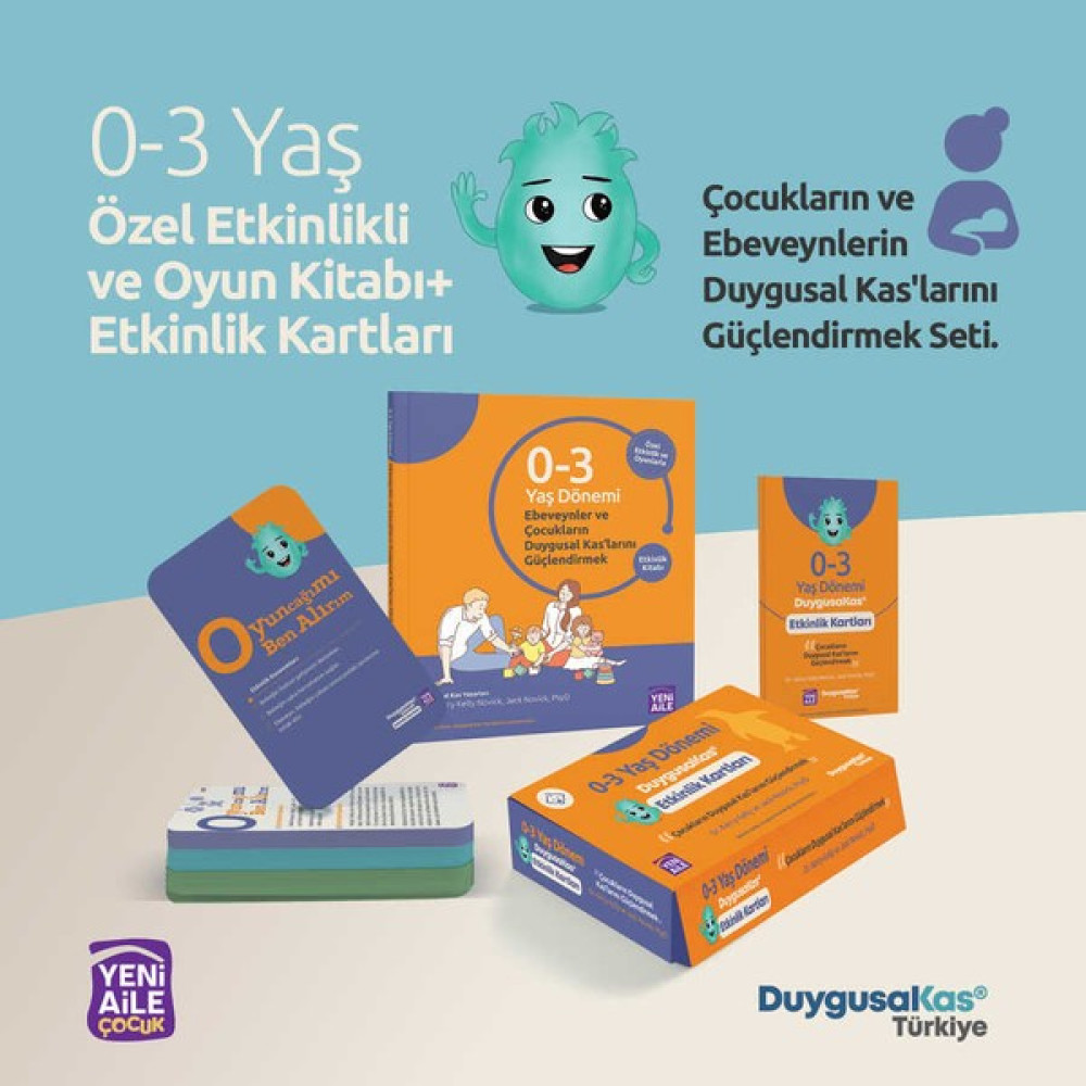 Duygusal Kas "0-3 Yaş" Özel Etkinlik ve Oyun Kitabı+ Etkinlik Kartları (Ikili Set) Çocuk Bakımı Kitapları Fiyatı