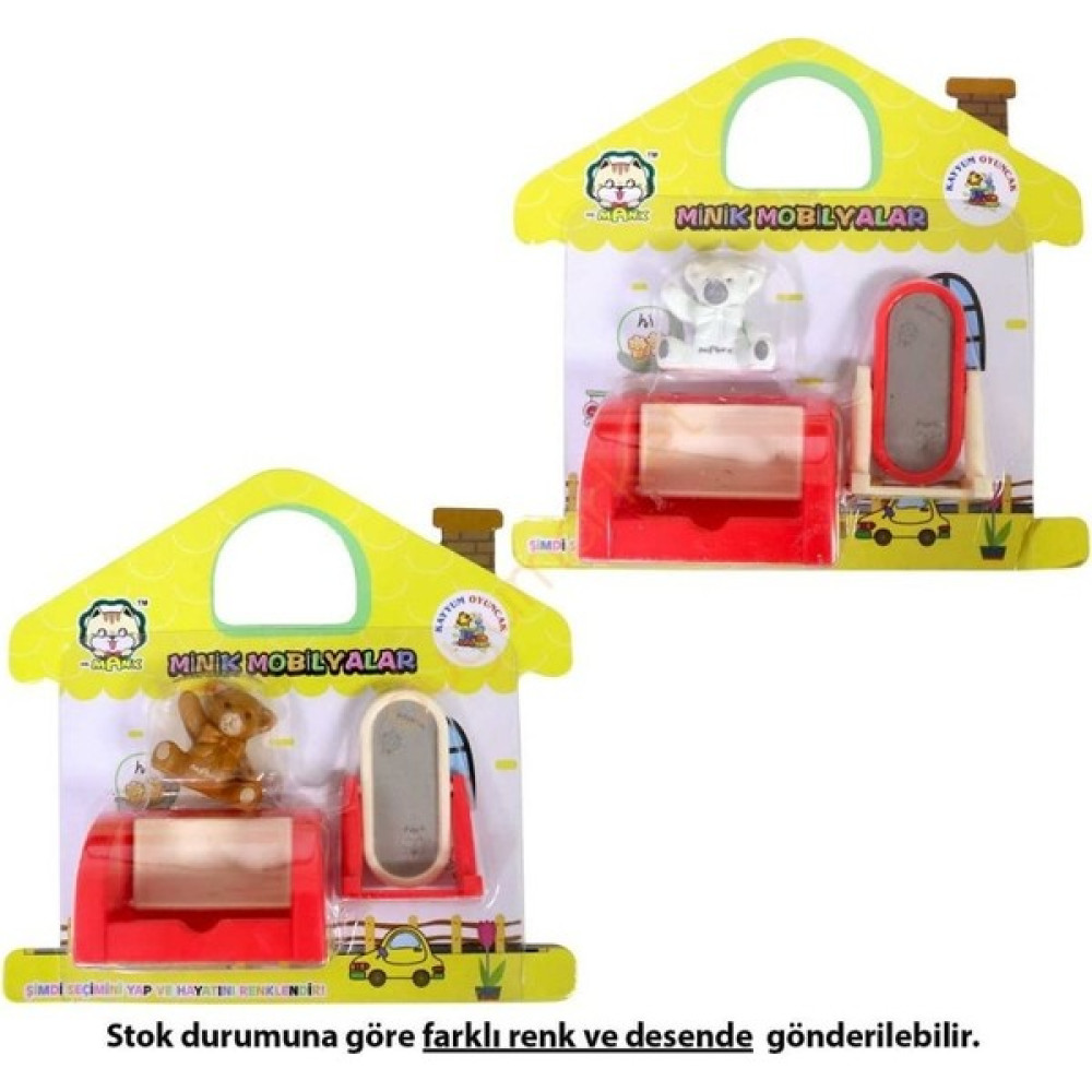 Duyu Market Minik Mobilyalar - Koltuk, Ayna, Ayıcık - Renkli Oyuncak Fiyatı