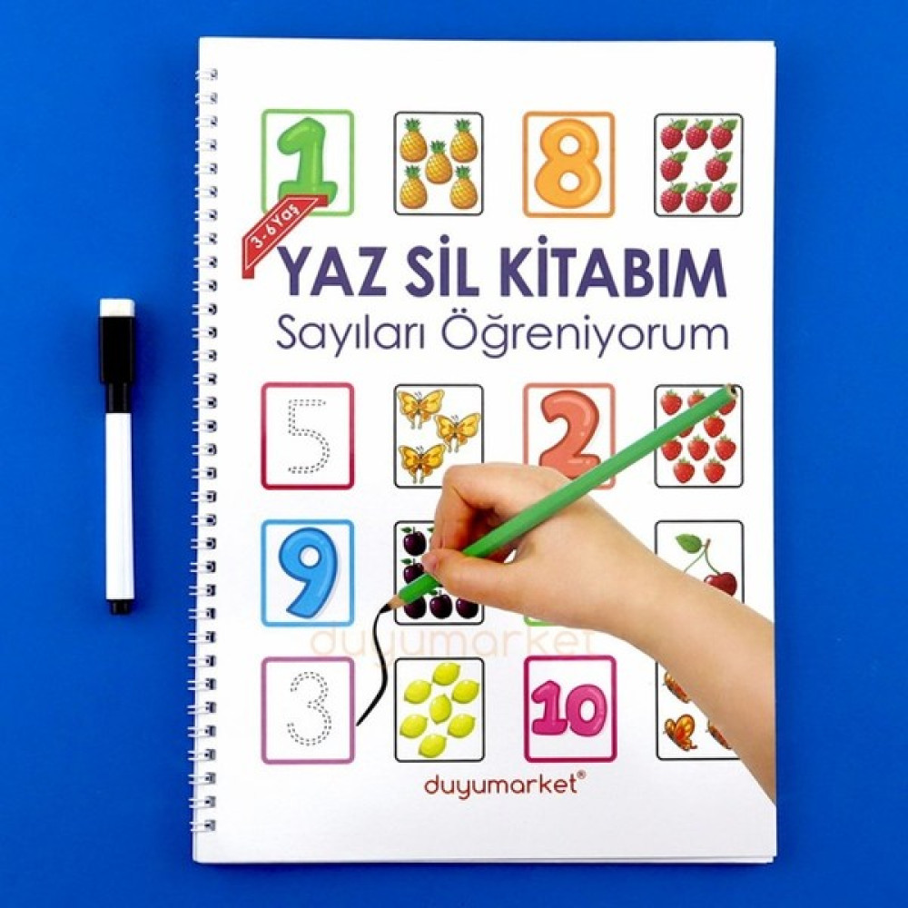 Duyu Market Yaz Sil Kitabım Sayıları Öğreniyorum Okul Öncesi Eğitici & Öğretici Kitaplar Fiyatı