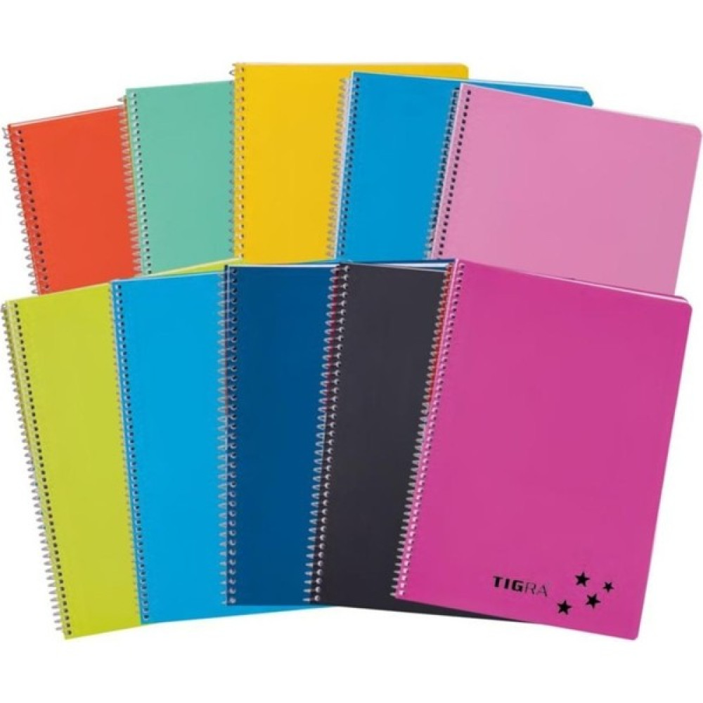 Düz Çizgisiz 350 Yaprak Spiralli Defter A4 Boy Plastik Kapak (1 Adet ) - A4 x Standart x Karışık-Çok Renkli Spiralli Defter Fiyatı