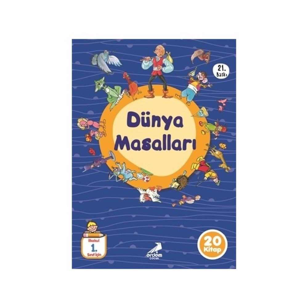 Düz Yazılı Dünya Masalları (20 Kitap Takım) Çocuk Öykü Fiyatı