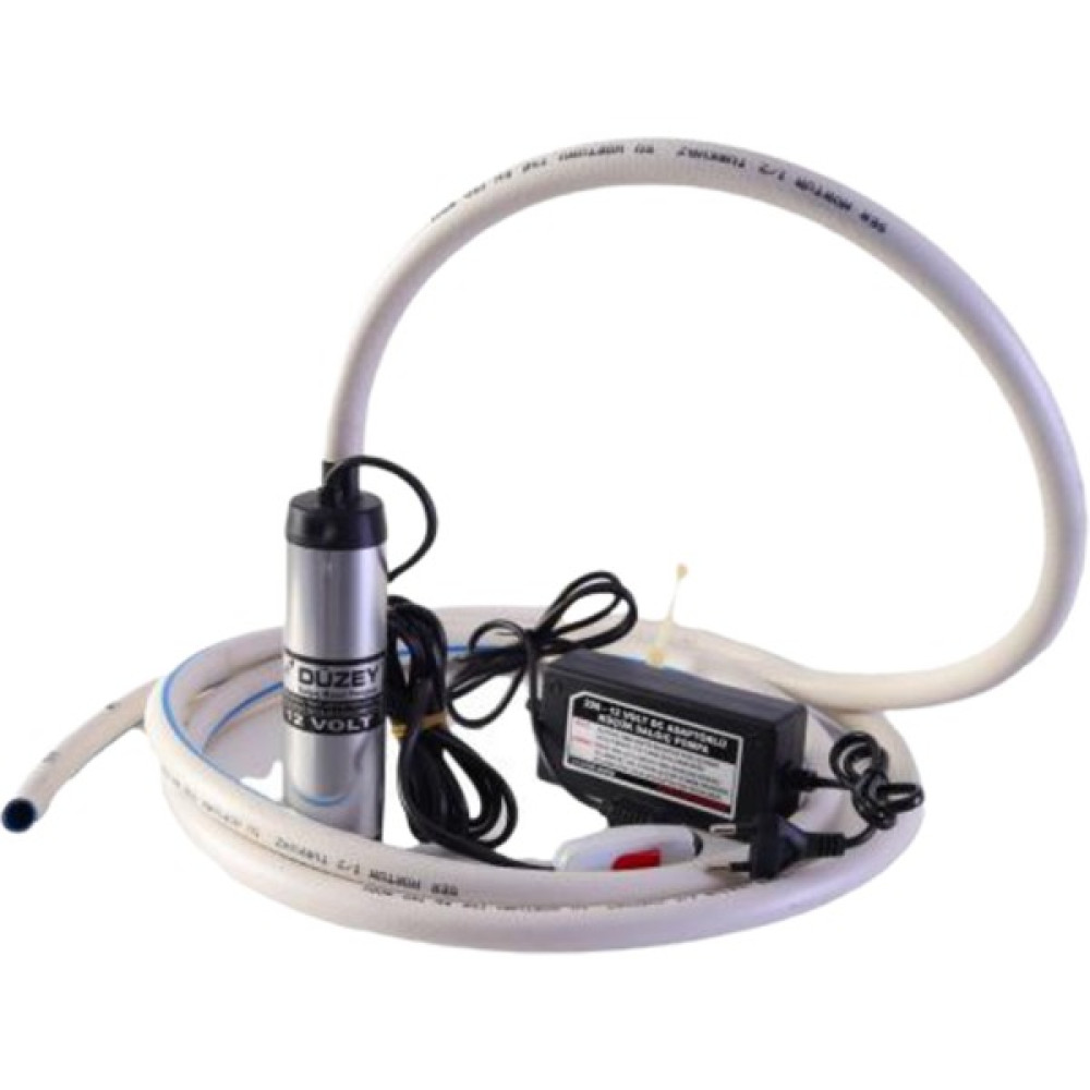 Düzey 220-12 Volt Adaptörlü Mini(Küçük) Dalgıç Pompa & 3 metre Hortumlu Set - 220 Volt Su Motoru Fiyatı