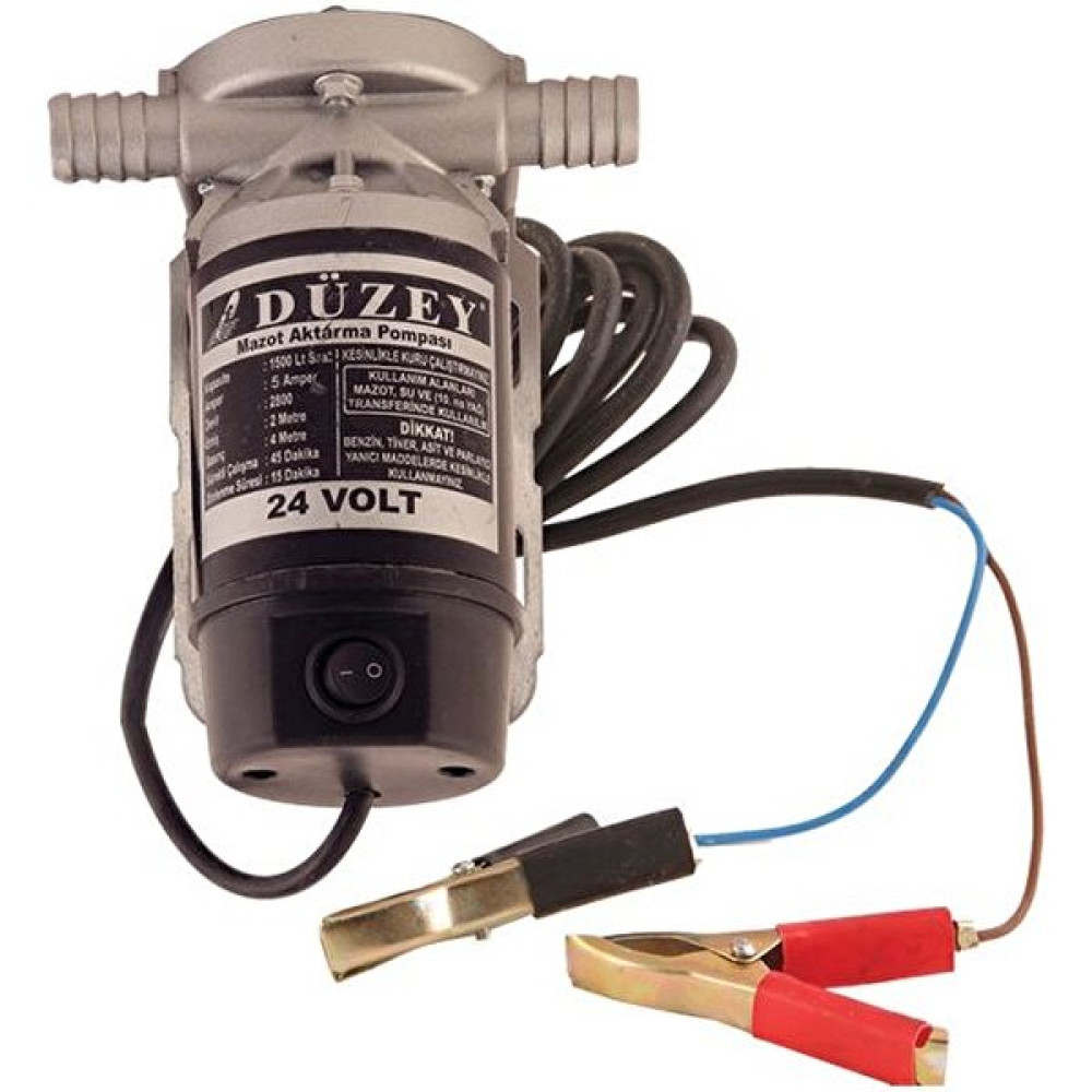 Düzey 24 Volt 3/4''çıkışlı Dıştan Çekme Sıvı Transfer(Mazot Aktarma) Pompası(Mazot,süt,yağ) Bahçe Makinesi Fiyatı