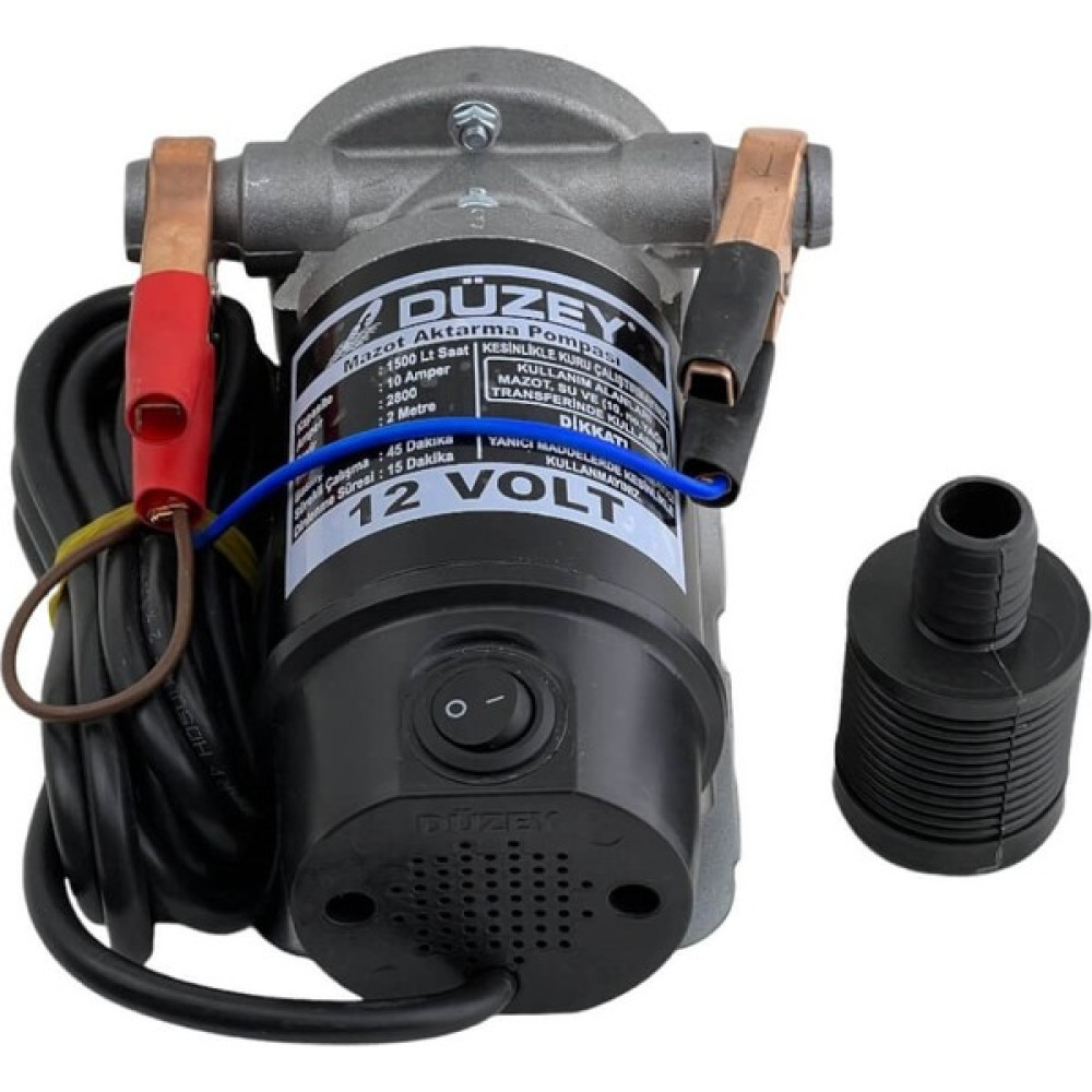 Düzey 3/4 Çıkışlı Dıştan Mazot ve Sıvı Aktarım Pompası 12 Volt Su Motoru Fiyatı