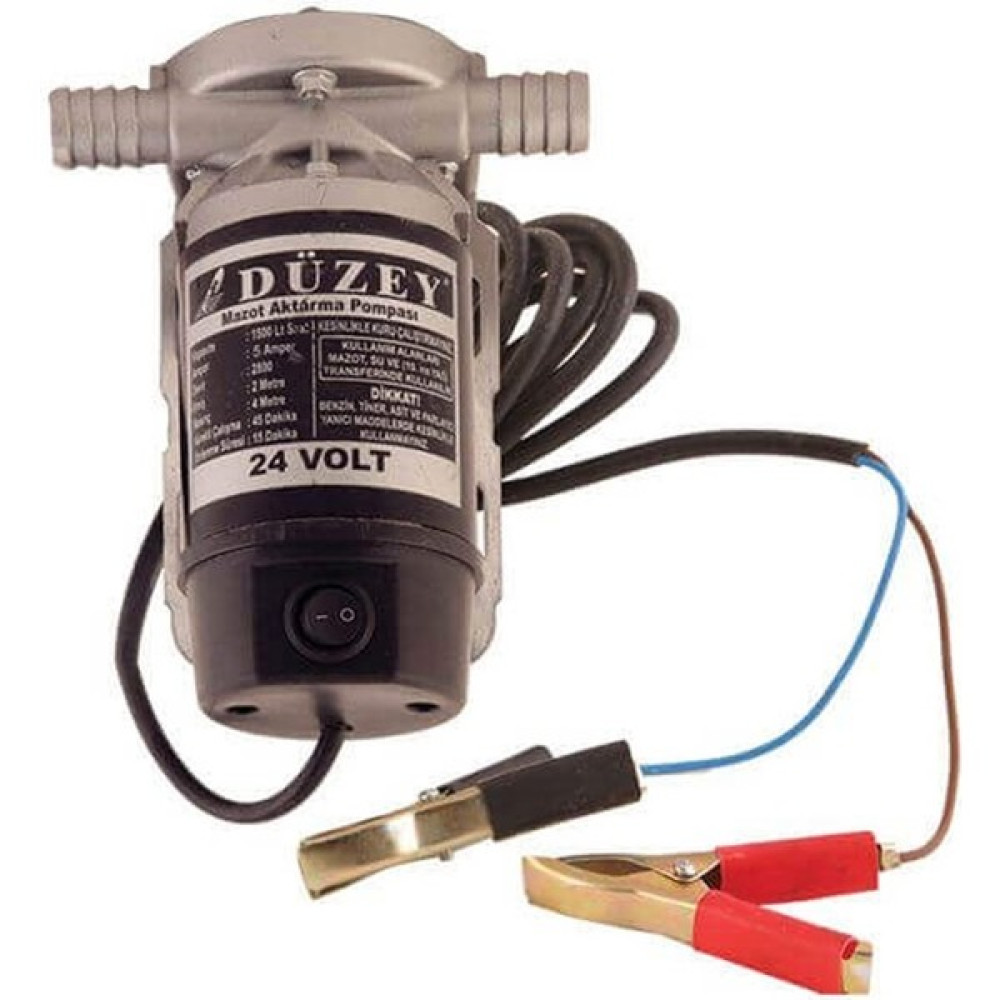 Düzey 3/4 Çıkışlı Dıştan Mazot ve Sıvı Aktarım Pompası 24 Volt Su Motoru Fiyatı