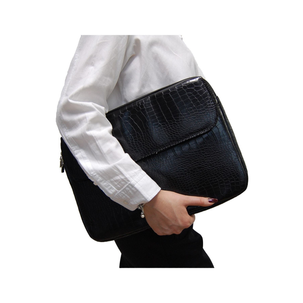 DVERS Kroko Siyah Unisex 13-14-15.6 Inç Uyumlu Macbook Kılıf Notebook Laptop Çantası 14 inç Beden Unisex Çanta & Cüzdan ve Seyahat Çantaları Fiyatı