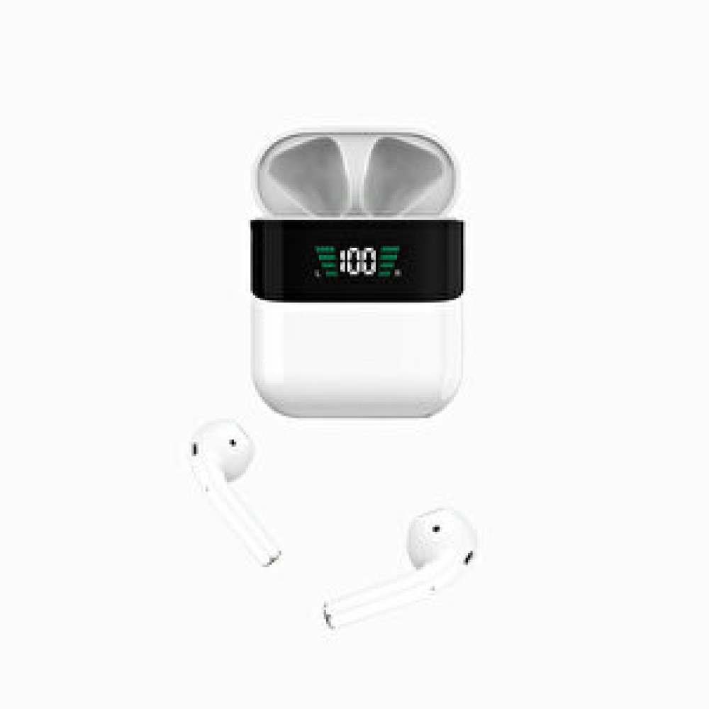 DVIP Dvip P45 Tws 5.0 Dijital Ekranlı Bluetooth Kulaklık Beyaz Beyaz Bluetooth Kulaklık Fiyatı