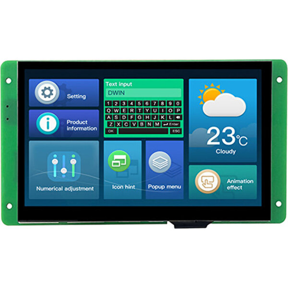 Dwin 7 Inch Dwin Hmı Display Kapasitif Ekran - Dokunmatik Model NO:"DMG80480C070_04WTC" Oyun & Hobi Fiyatı