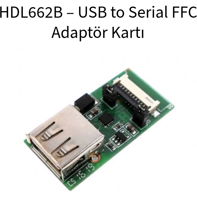 DWIN HDL662B LCD Debug Adaptör Kartı – USB - 10 Pin FFC Bağlantı (HDL662B Hdlusb1 FCC1015A) Diğer Fiyatı