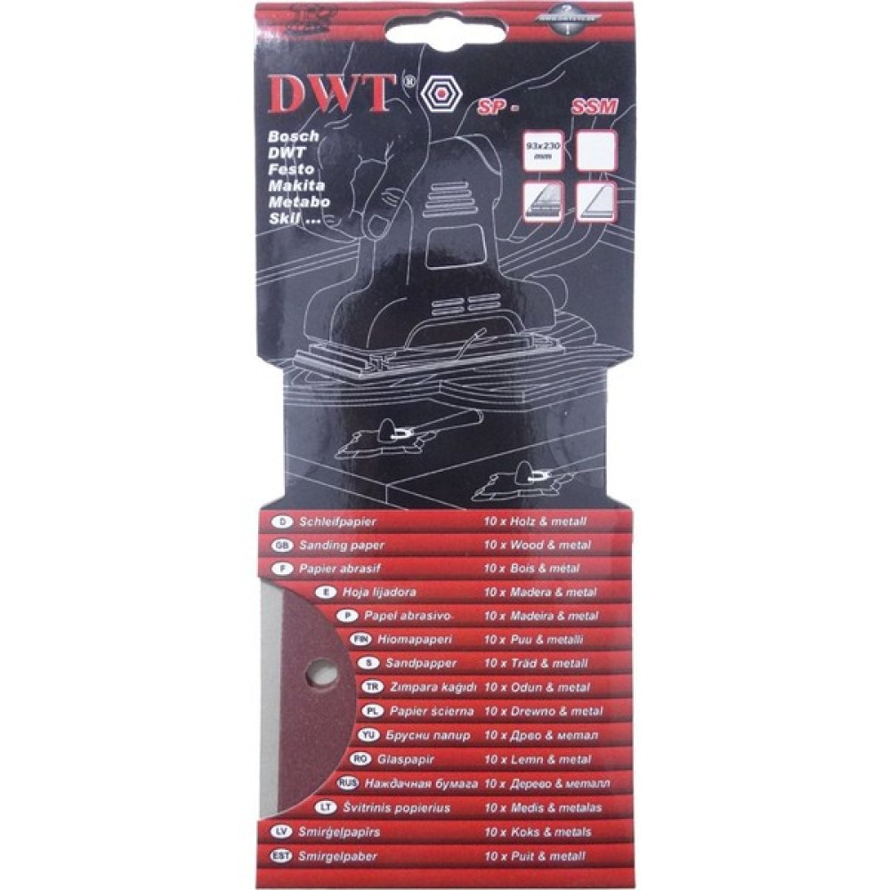 Dwt SP-320SSM Dikdörtgen Delikli Zımpara Kağıdı 93X230MM 320 Kum - 1 Adet Oto Boyaları Fiyatı
