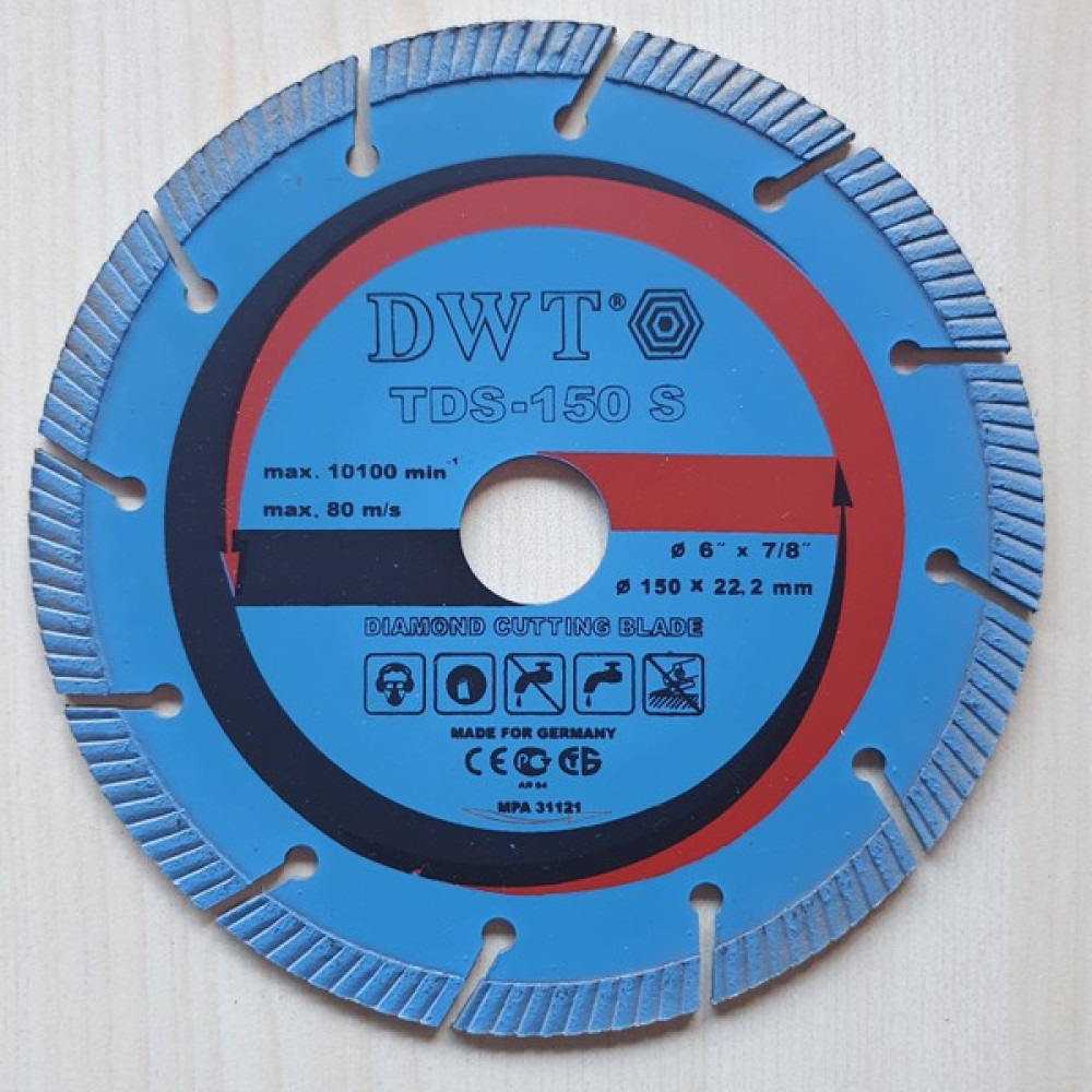 DWT TDS-150S Elmas Sulu/Susuz Kesim Diski - 150 mm Oto Boyaları Fiyatı