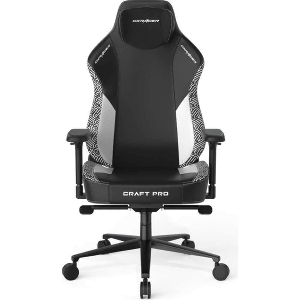 Dxracer Craft Pro Siyah Beyaz Geometrik Desenli Ofis ve Oyuncu Koltuğu Çalışma Koltuğu Fiyatı