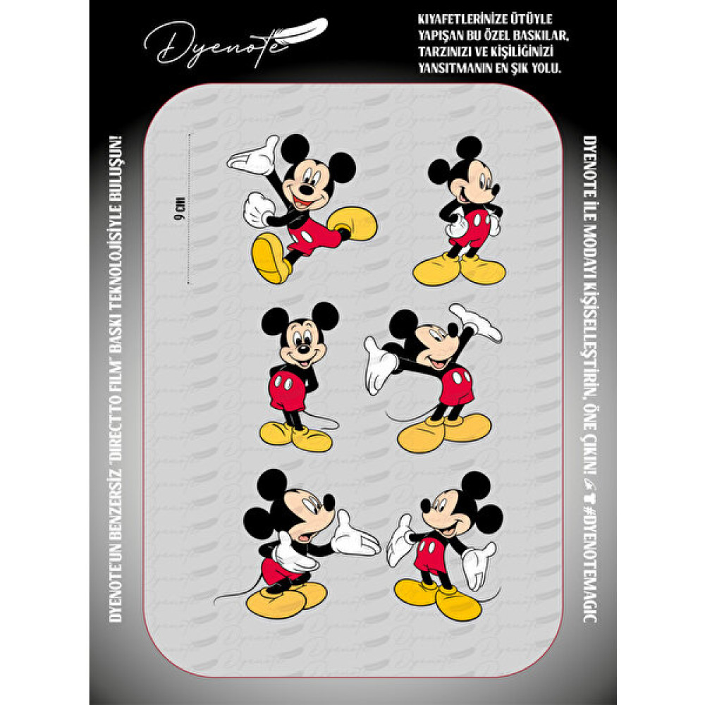 Dyenote Micky Mouse Minnie Mouse Kumaş Aplike Yama Ütü ile Yapışan Transfer Kağıdı Dtf Arma Oyun & Hobi Fiyatı