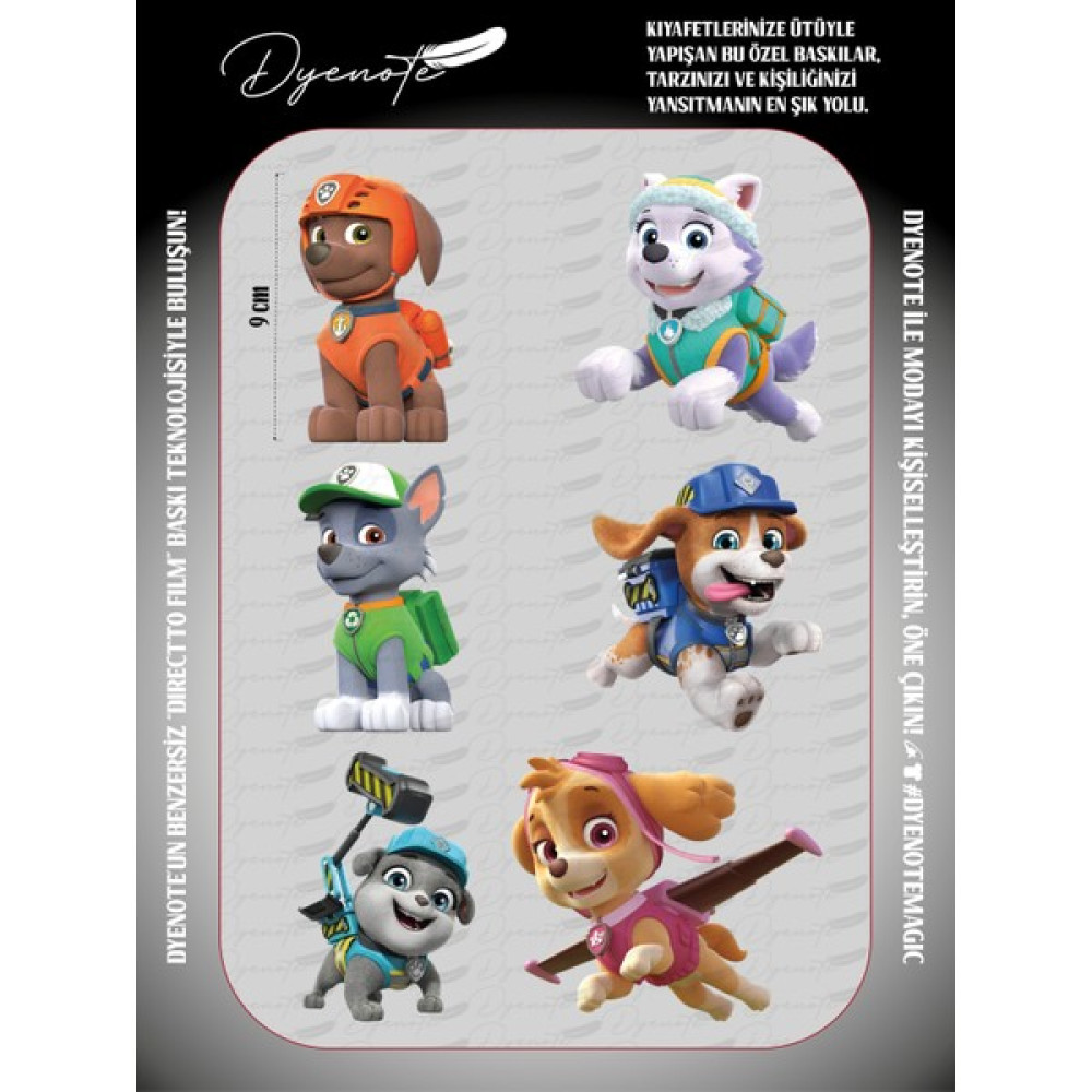 Dyenote Paw Patrol Petrol Tatlı Köpek Kumaş Aplike Yama Ütü ile Yapışan Transfer Kağıdı Dtf Arma Oyun & Hobi Fiyatı