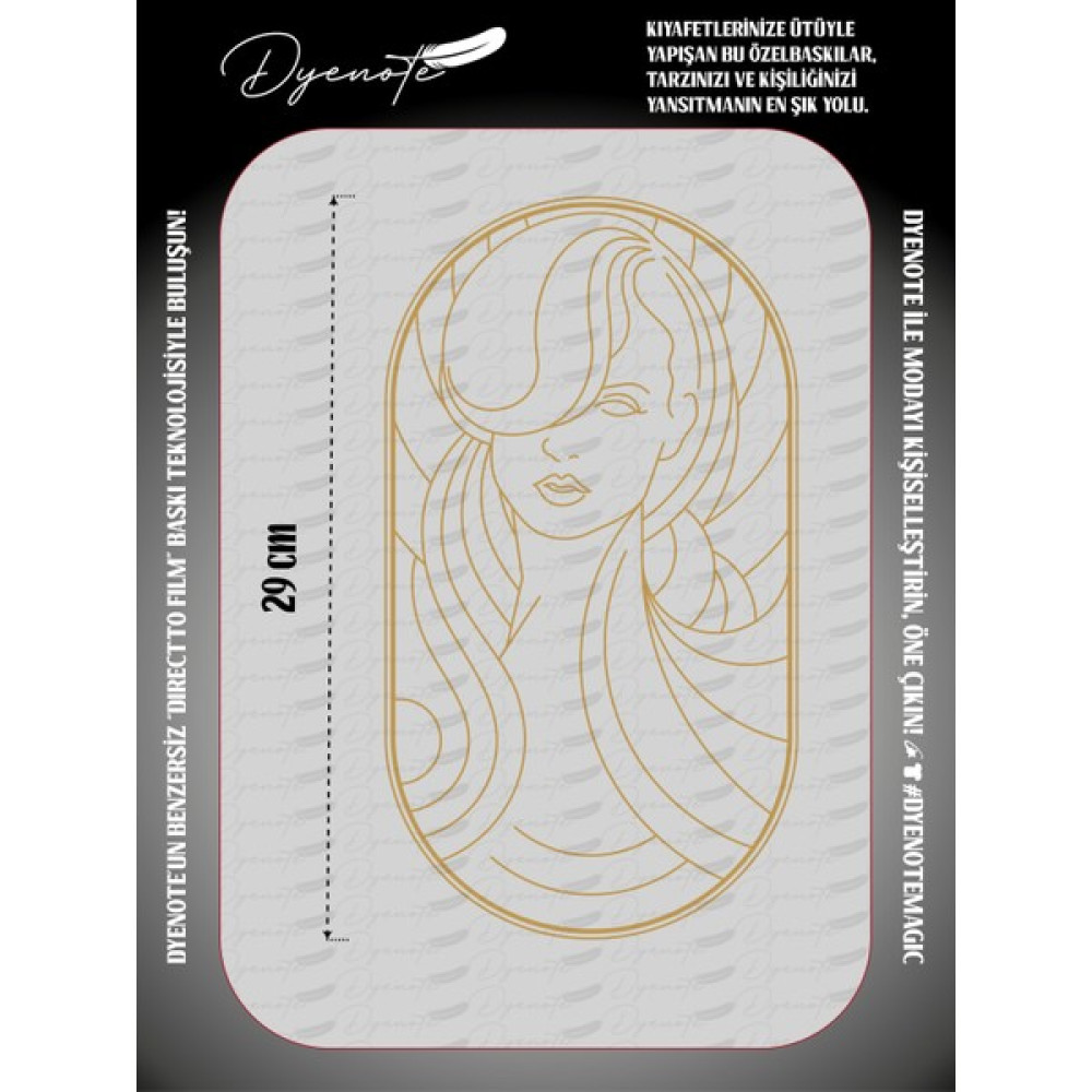 Dyenote Woman Kadın Motif Beautiful Güzel Press Tekstil Ütü Ile Yapışabilen Transfer Baskı Kağıdı Dtf Baskı Oto Boyaları Fiyatı