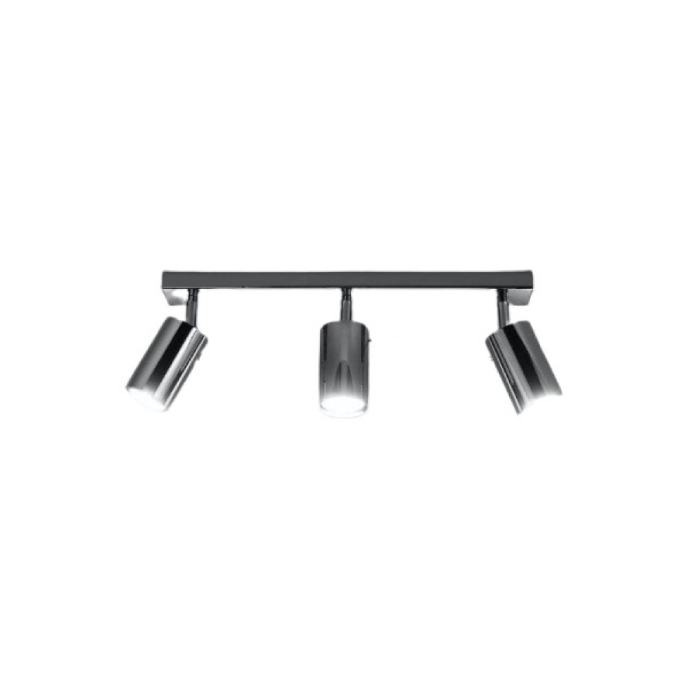 Dylight Retro Krom Hareketli Modern Spor 3 Lü LED Spot Avize Beyaz Ampullü Avize Fiyatı