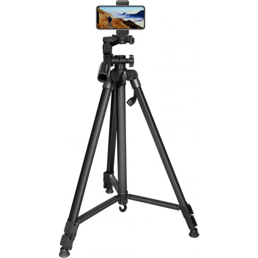 Dymax 135CM Tripod Cep Telefonu Video Kamera Projeksiyon Cihazı Uyumlu Telefon Tutuculu Üç Ayak Tripod - Siyah Tripodlar Fiyatı