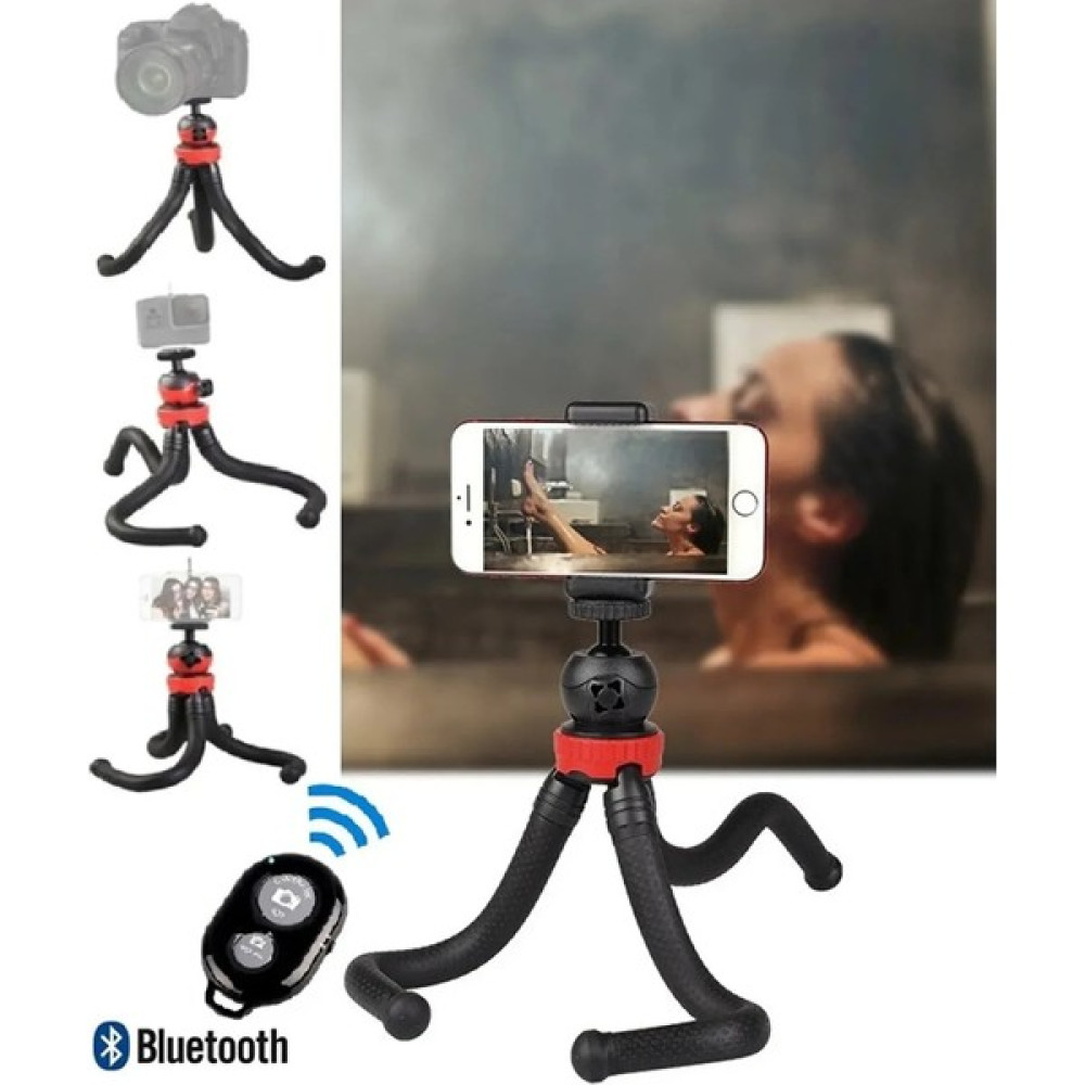 Dymax Bluetooth Kumandalı Esnek Ahtapot Flexıble Gorillapod Tripod Selfie Masa Üstü Gopro Cep Telefonu Stand Tripodlar Fiyatı