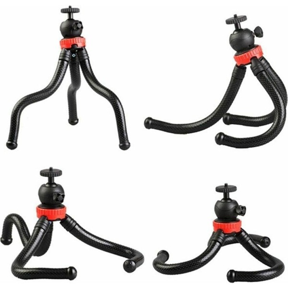 Dymax Esnek Ahtapod Tripod Gorillapod Dslr Gopro Cep Telefonu Kamera Tutucu - Siyah - Kırmızı Tripodlar Fiyatı