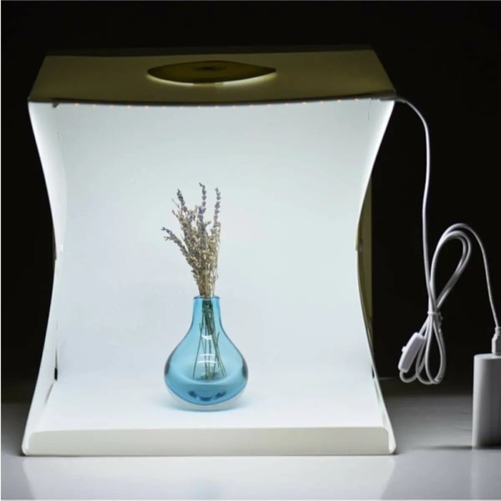 Dymax Portatif LED Işıklı Ürün Fotoğraf Çekim Çadırı 40X40CM Ledli Çadır Video Kamera Aksesuarları Fiyatı