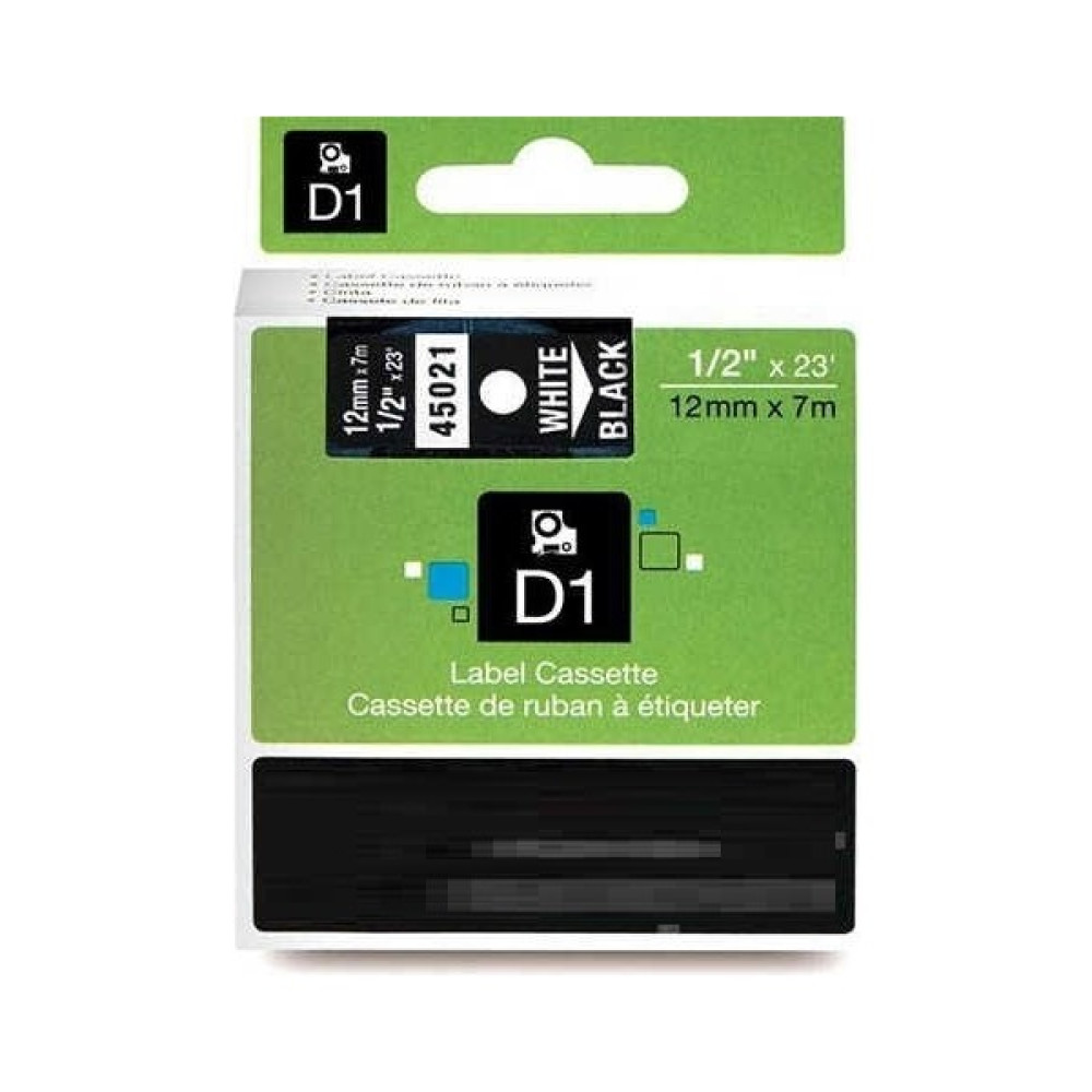Dymo 45021 Siyah Üzerine Beyaz Muadil Etiket Barkod Okuyucular Fiyatı