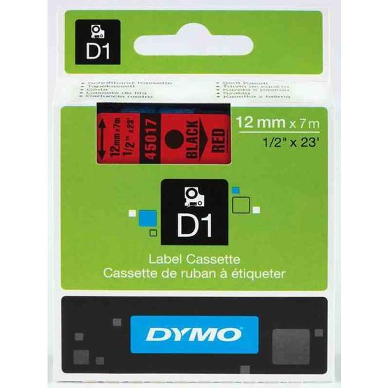 Dymo 720570-45017 D1 Kırmızı-Siyah 12x7 m Şerit