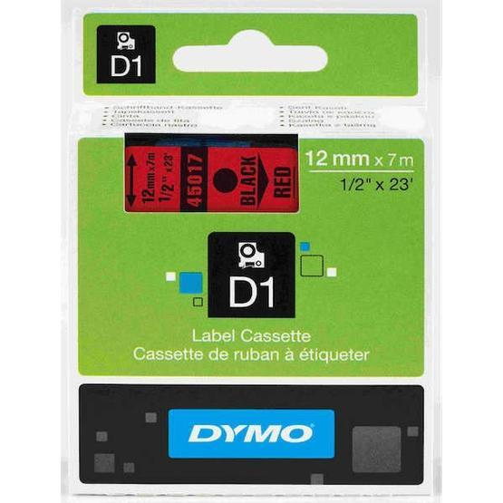 Dymo 720570-45017 D1 Kırmızı-Siyah 12x7 m Şerit