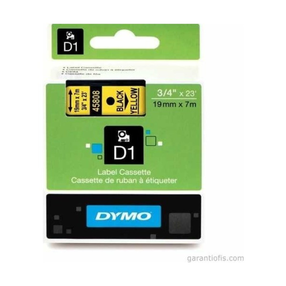 Dymo D1 Sarı/siyah Yedek Şerit 19MM x 7mt (45808) Oto Boyaları Fiyatı