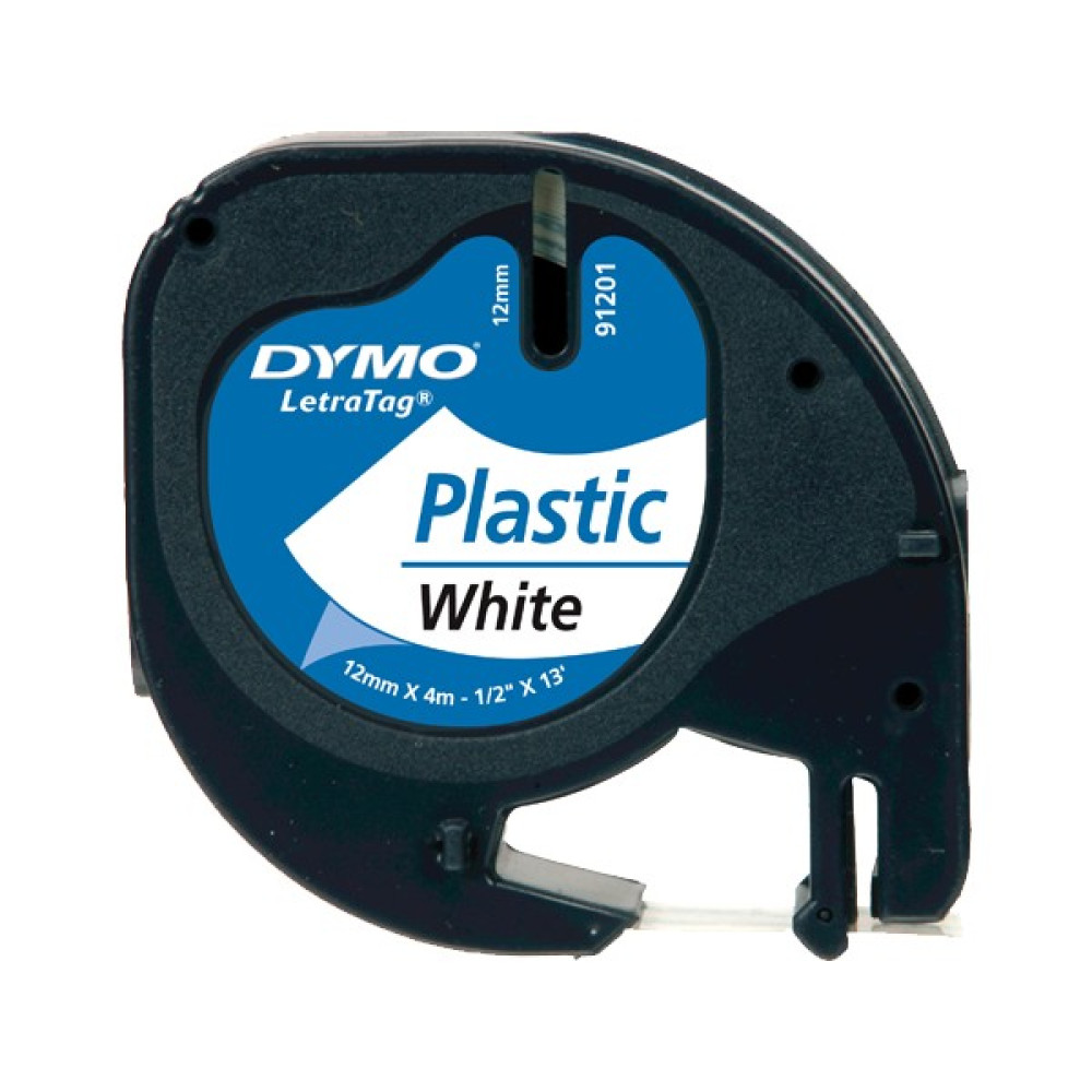 Dymo LetraTag Plastik Şerit Beyaz 12mmx4m Etiket Makinesi Fiyatı