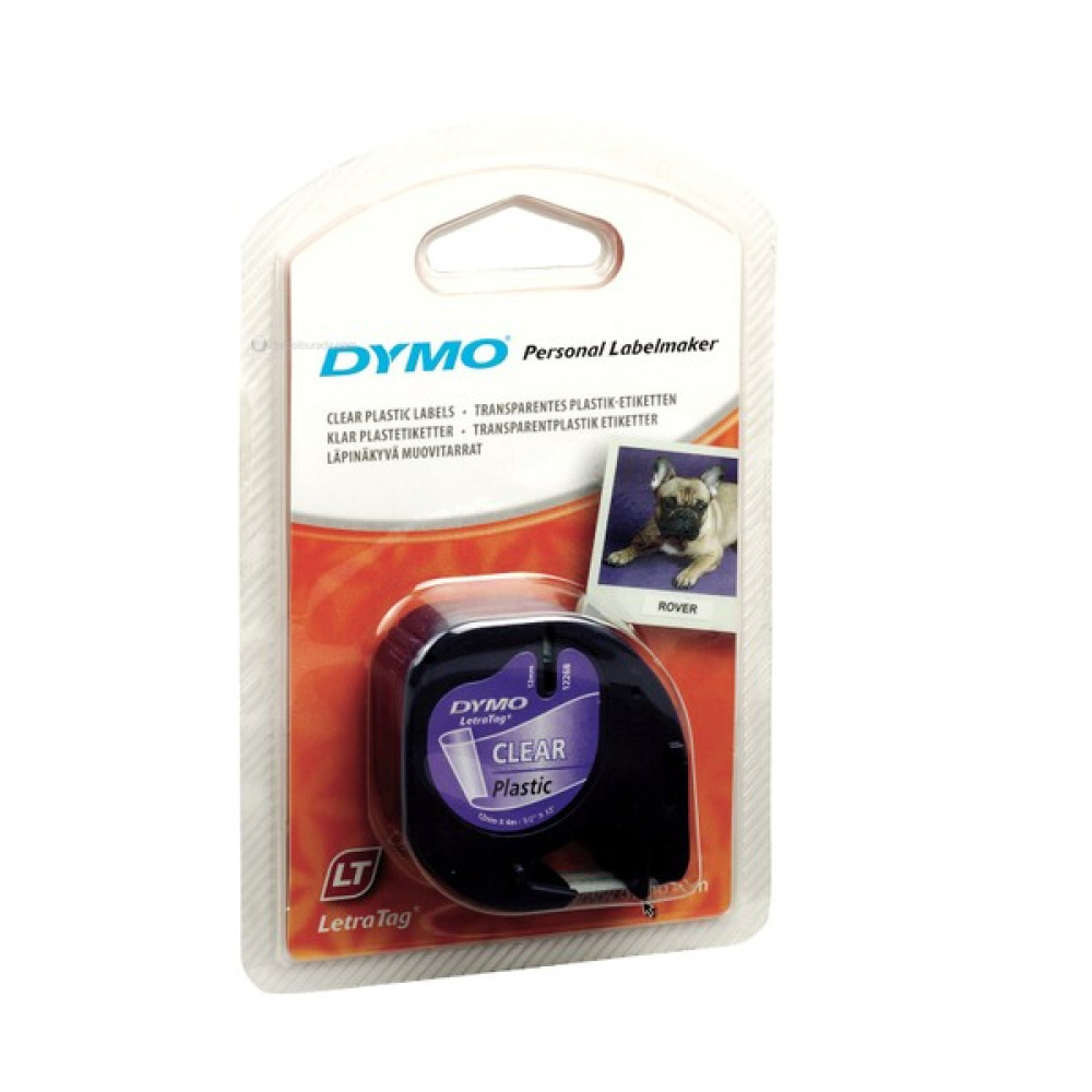 Dymo LetraTag Plastik Şerit Şeffaf 12mmx4m Sarf Tüketim Malzemeleri Fiyatı