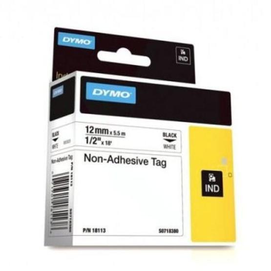 Dymo RhinoPro 18113 Beyaz-Siyah 12mm x 5.5m Şerit Etiket Makinesi Fiyatı