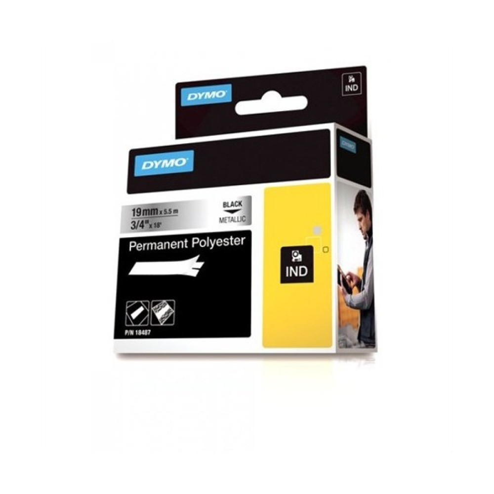 Dymo Rhinopro Sabitpolyester Şerit 19Mmx5,5M Metalikgri/Syh 18487 Oto Boyaları Fiyatı