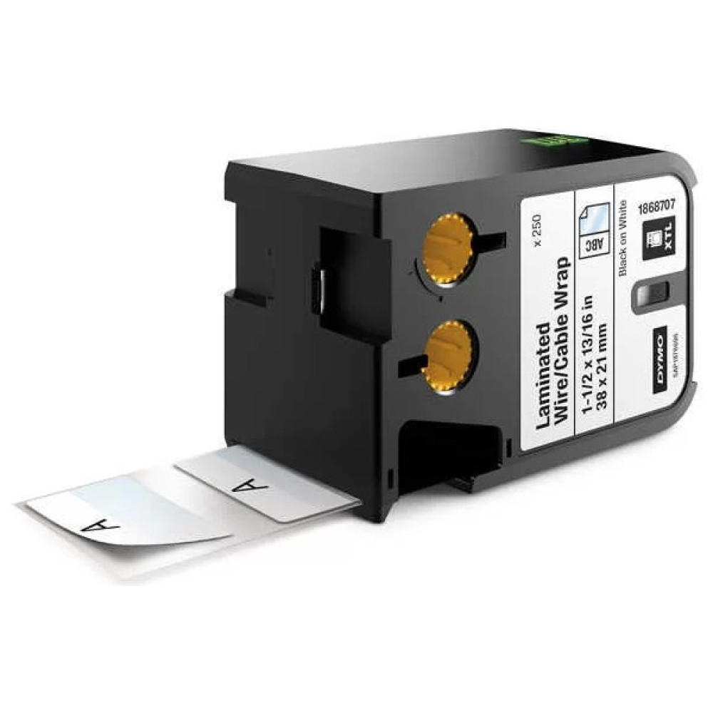 Dymo Xtl 1868707 Lamine Tel Kablo Etiketi 38MM x 21M Beyaz - Siyah Oto Boyaları Fiyatı