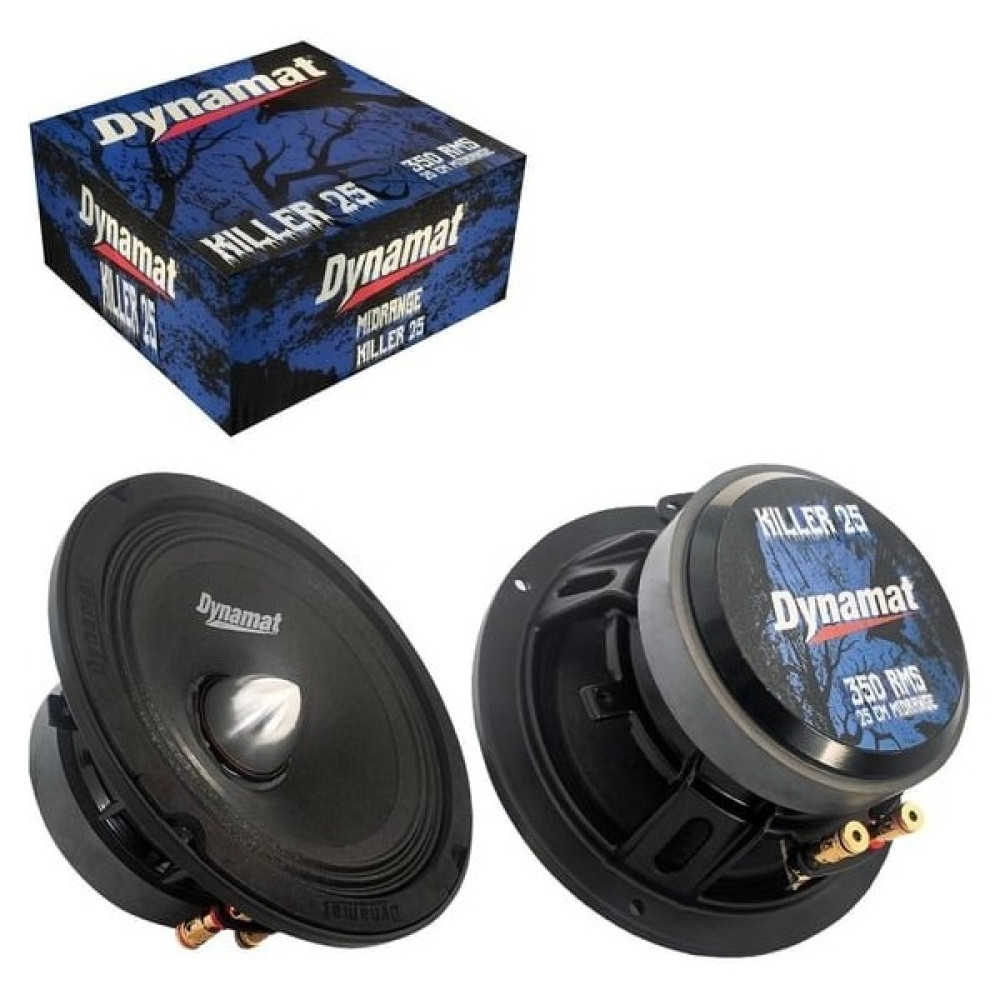 Dynamat Killer-25 Oto Midrange 25CM 350 Watt Rms (2 Adet) Oto Hoparlörleri & SubWoofer Fiyatı