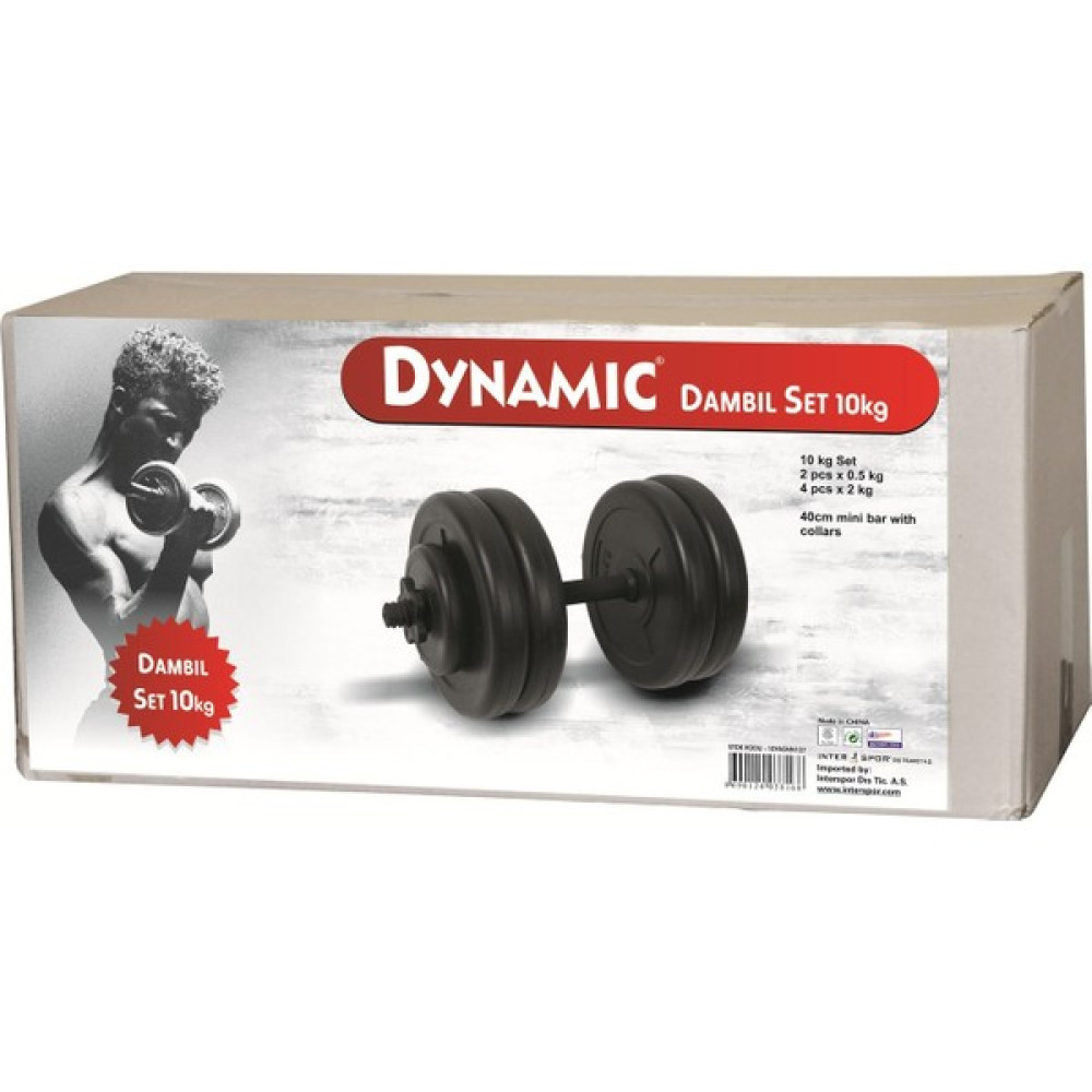 Dynamic 10Kg. Vinyl Dambıl Set 1DYASNN127 Dambıllar & El / Ayak Ağırlıkları Fiyatı