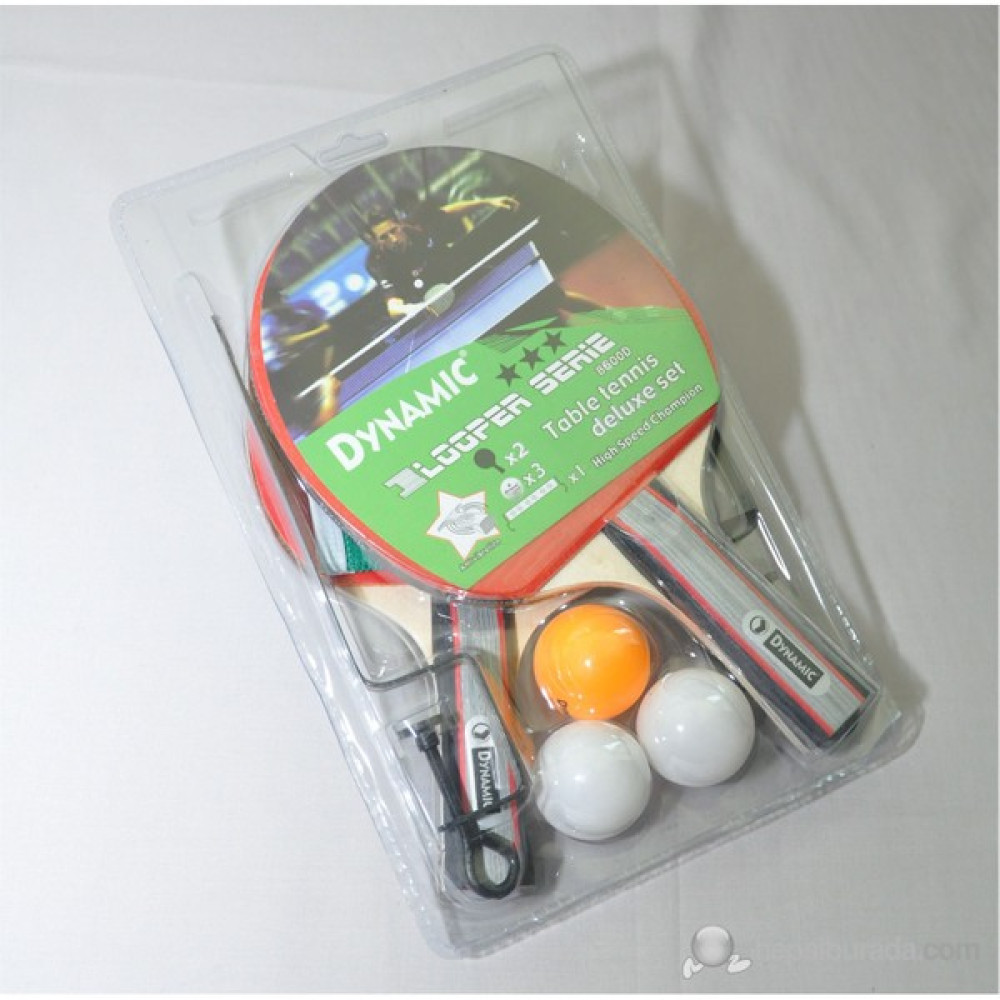 Dynamic 8600 Masa Tenisi Raketi Set (2 Raket + 3 Adet 40mm Top +ağ) Tenis & Badminton Fiyatı