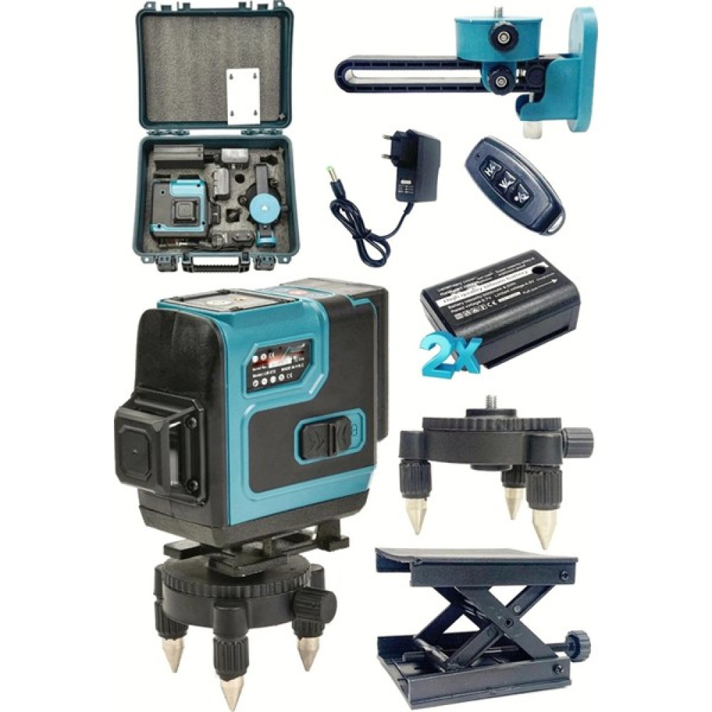 Dynamic Max 360° 12 Köşe Otomatik Hizalamalı Lazer Metre Hizalama Yeşil Çizgili Lazer Hizalama Su Terazili Lazer Metre / Uzaklık Ölçer Fiyatı