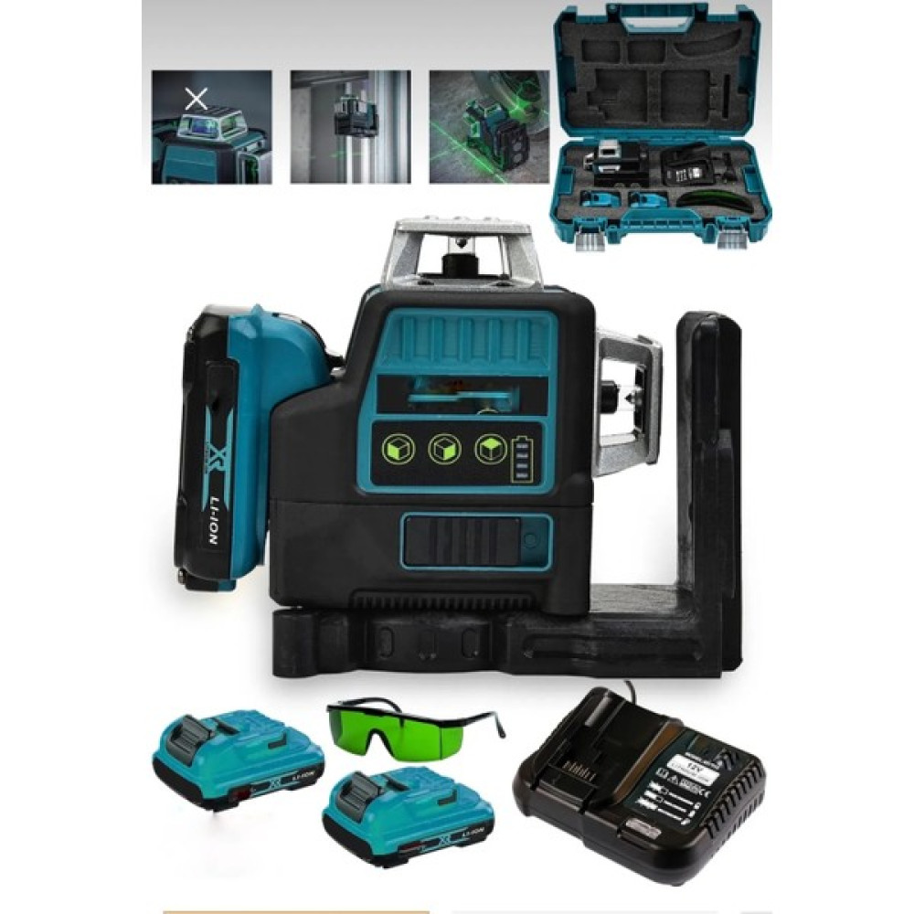 Dynamic Max 88VF Çift Akülü 12 Köşe 360° Otomatik Hizalamalı Lazer Metre Hizalama Yeşil Çizgili Lazer Hizalama Diğer Test ve Ölçüm Cihazları Fiyatı