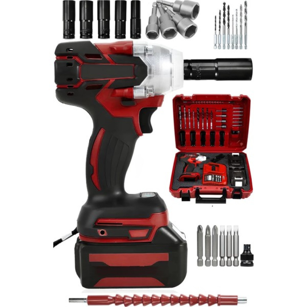 Dynamic Max Germany 128VF Profesyonel Somun Sıkma Sökme Şarjlı Darbeli Matkap Akülü Vidalama Ful Set Somun Sıkma Makinesi Fiyatı