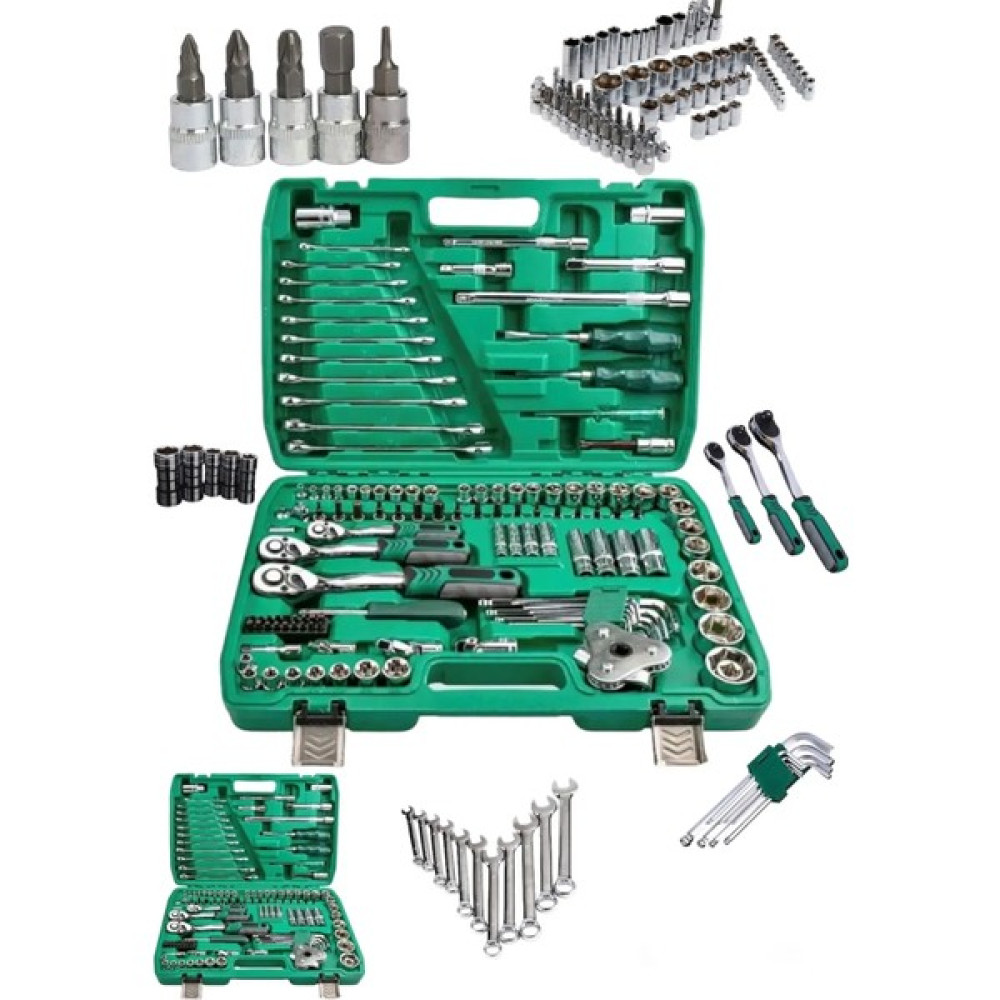 Dynamic Max Profesyonel 121 Parça Mekanik Krom Çelik Premium Kalite 121 Parça Lokma Takımı 1/2-1/4-3/8 Full Set Oto Boyaları Fiyatı