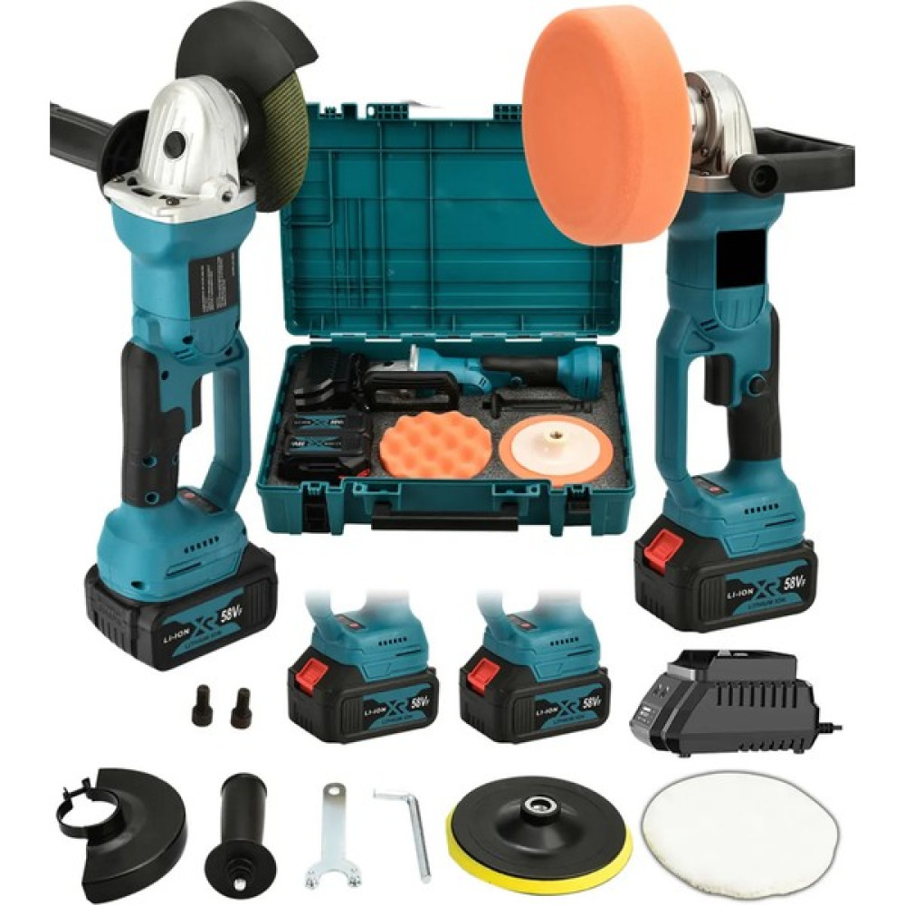 Dynamic Max Ultra Set 2'li 128VF Metal Şanzuman Şarjlı Taşlama Spiral + Polisaj Makinası Bakır Sargı Sch9-5s Taşlama Makinesi Fiyatı