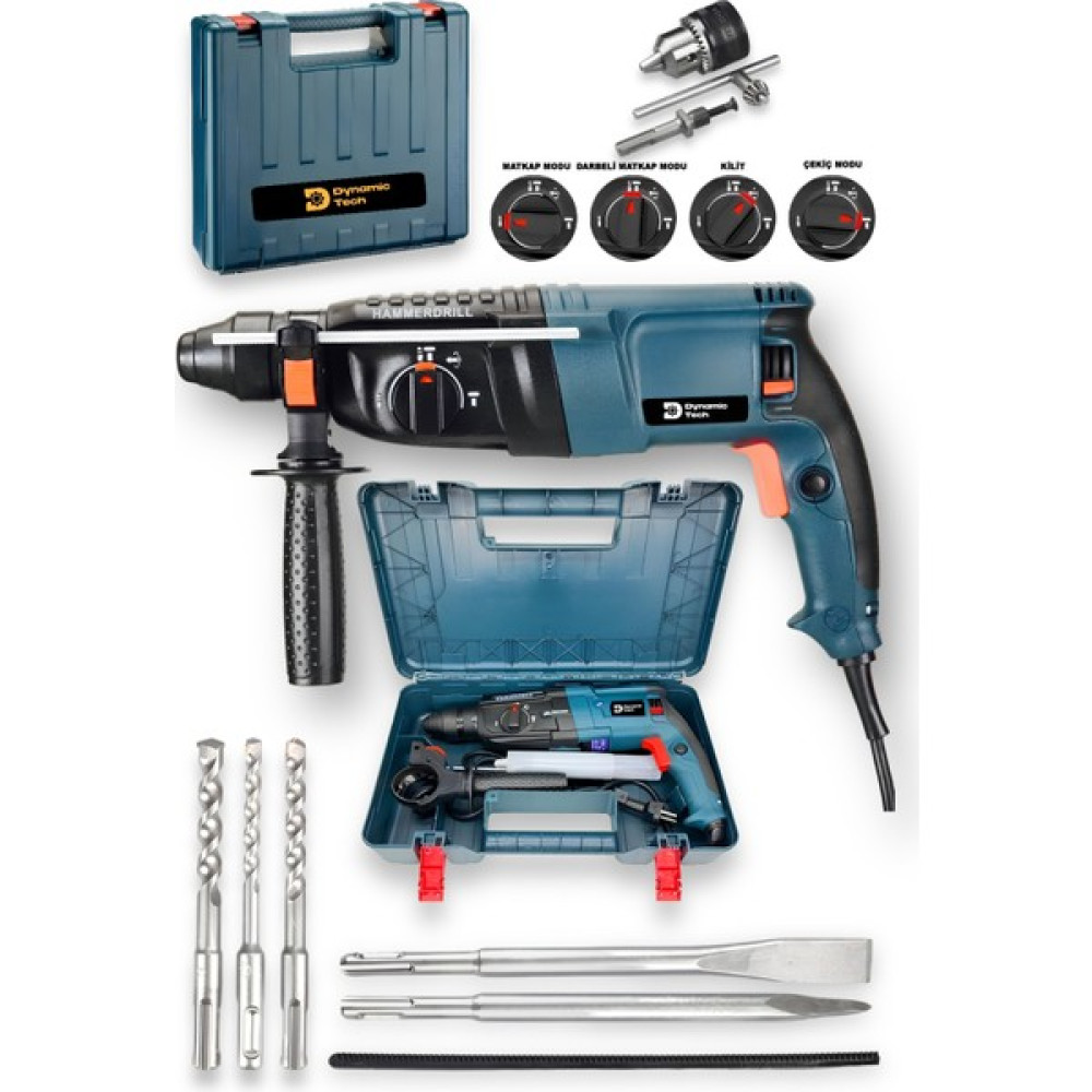 Dynamic Tech Profesyonel Darbeli Kırıcı Delici Hilti Matkap 2-28MM Metal Şanzıman Oto Boyaları Fiyatı