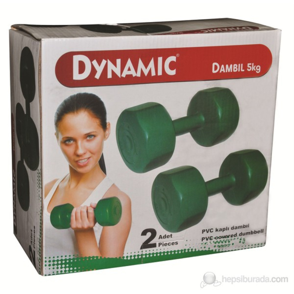 Dynamic Vinly Dambıl 5Kg Yeşil Ekipman Dambıllar & El / Ayak Ağırlıkları Fiyatı