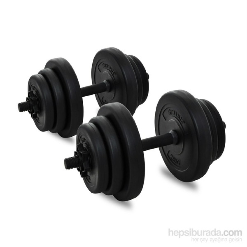 Dynamic Vinly Dambıl Set 20Kg Siyah Ekipman Dambıllar & El / Ayak Ağırlıkları Fiyatı