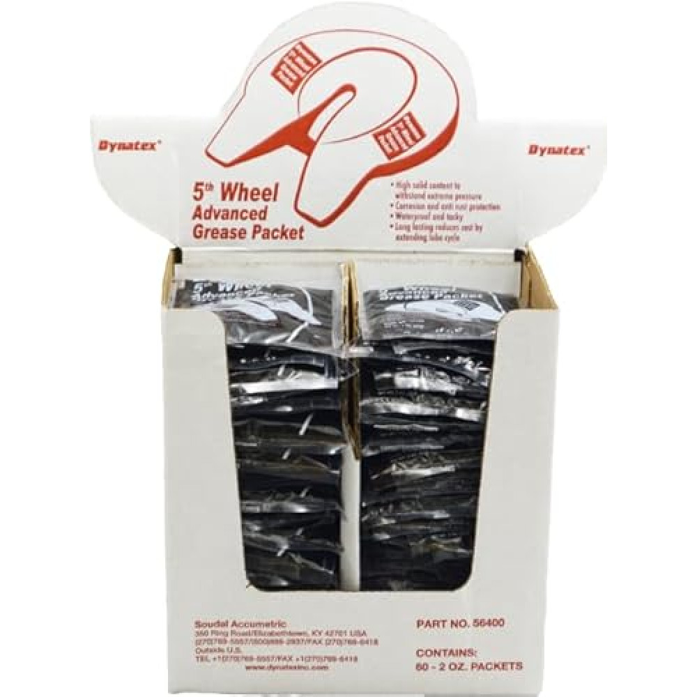 Dynatex 5TH Wheel Grease Display Box Includes - 60 Packets