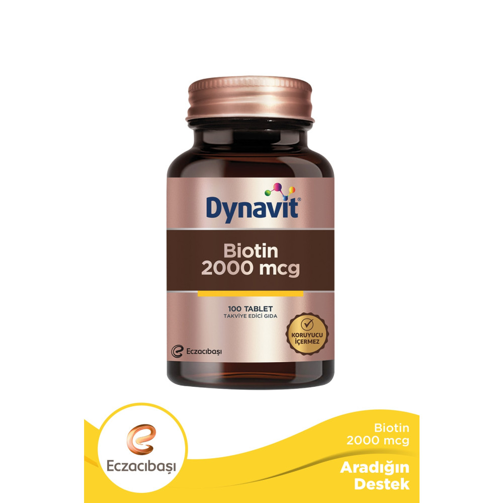 Dynavit Biotin 2000 Mcg 100 Tablet Sağlık / Diyet Fiyatı