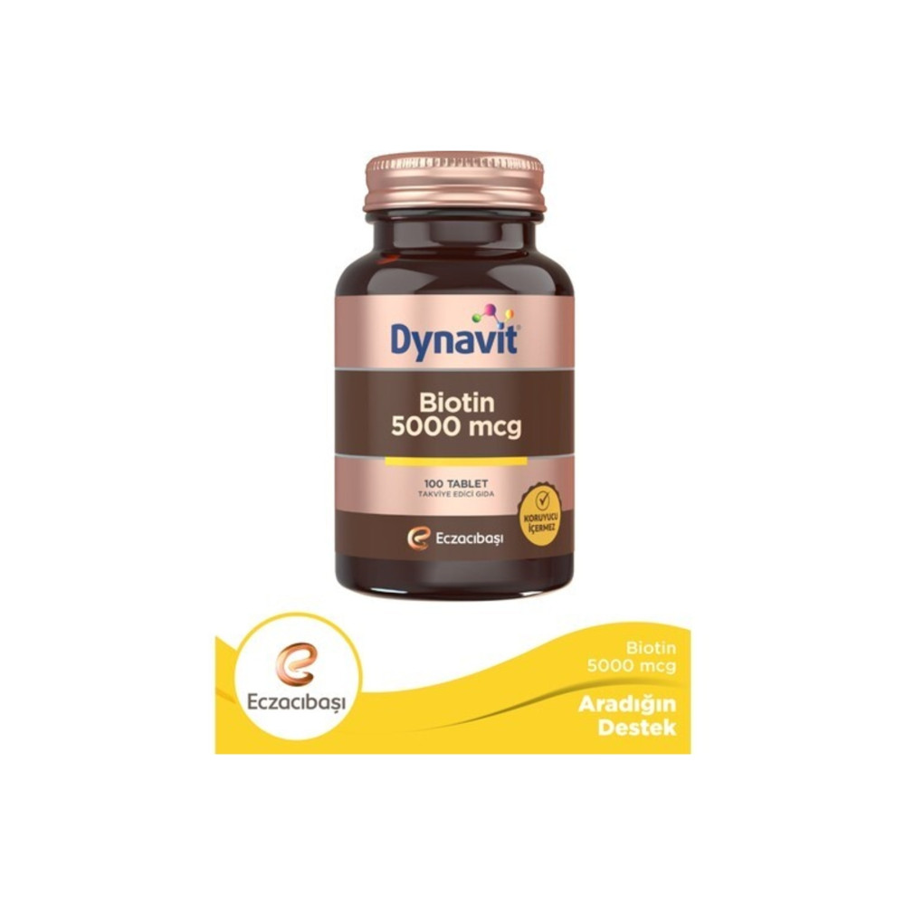 Dynavit Biotin 5000mcg 100 Kapsül Sağlık / Diyet Fiyatı