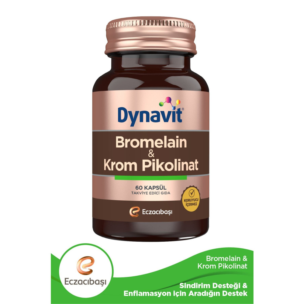 Dynavit Bromelain & Krom Pikolinat 60 Kapsül Sağlık Fiyatı