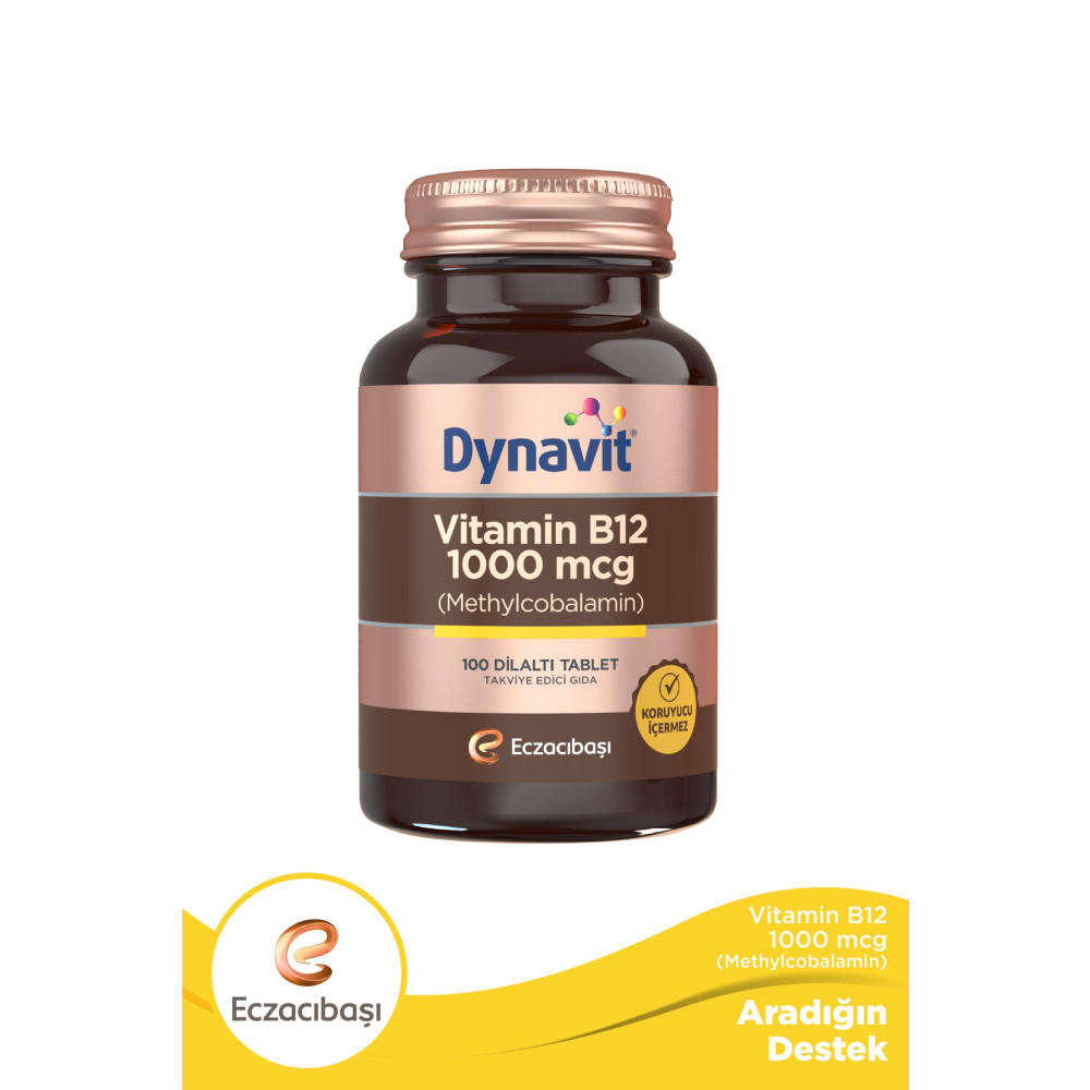 Dynavit Vitamin B12 1000 Mcg 100 Tablet Sağlık / Diyet Fiyatı